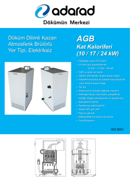 Katalog İndir - ADARAD Döküm Ürünleri A.Ş.