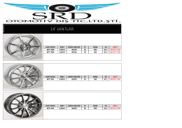 güncel jant stokları