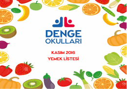 Yemek Listesi