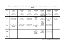 mkü eğitim fakültesi 6–2017 öğretim yılı bahar dönemi rehberlik ve