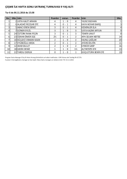 9 Yaş Altı Sonu&ccedil;