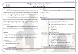 หลักสูตร Boost up Productivity ภาคบริการ ระยะเวลาอบรม 1 วัน
