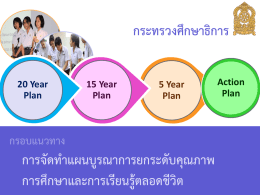 เป้าหมายคุณภาพการศึกษา