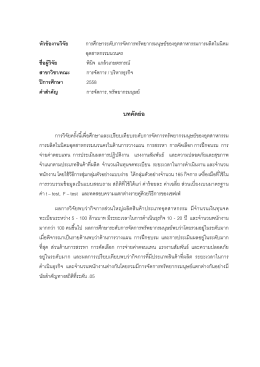 บทคัดย่อ