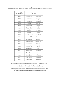 รายชื่อผู้มีสิทธิ์สอบสัมภาษณ์นักเรียนช้างเ