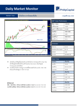 Daily Market Monitor