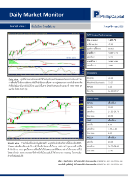 Daily Market Monitor