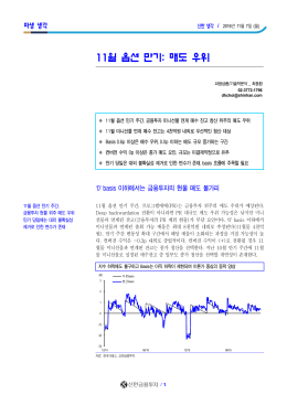 11월 옵션 만기: 매도 우위