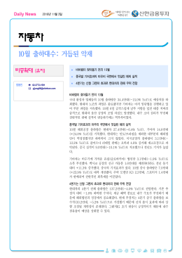 10월 출하대수