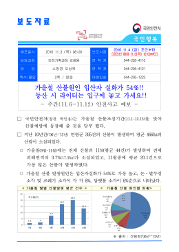 해빙기 안전사고 대비철저