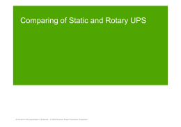 Comparing of Static and Rotary UPS [???? ????]