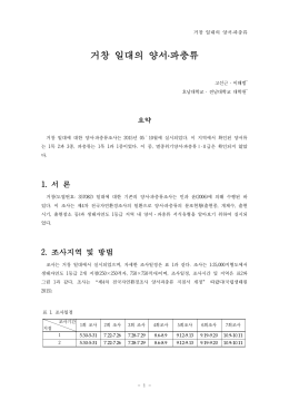 거창 일대의 양서