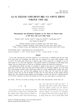 Cu-Si 삽입금속을 이용한 DP강의 MIG 아크 브레이징 접합부의 미세