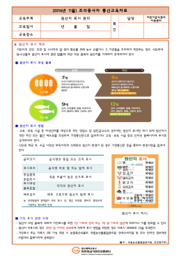 [2016년 11월] 조리종사자 통신교육자료