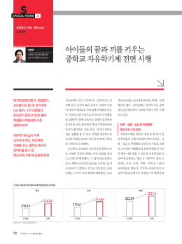 아이들의 꿈과 끼를 키우는 중학교 자유학기제 전면 시행