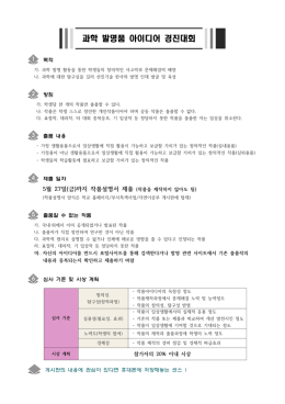 과학 발명품 아이디어 경진대회