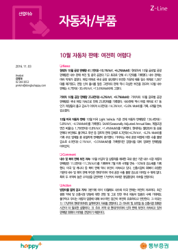 10월 자동차 판매