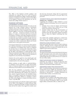 FINANCIAL AID - Keyano College