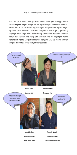 Gaji 13 Dimata Pegawai Kemenag Mitra