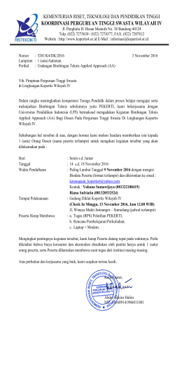 koordinasi perguruan tinggi swasta wilayah iv