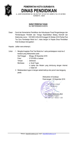 surat-tugas-posttest - Dispendik Ketenagaan Surabaya