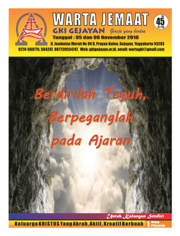 warta jemaat - GKI Gejayan