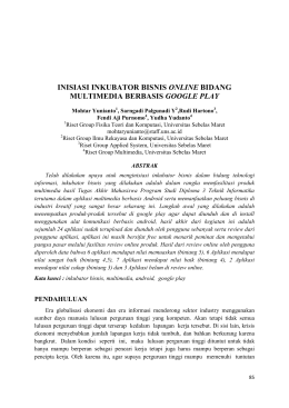 inisiasi inkubator bisnis online bidang multimedia - psp