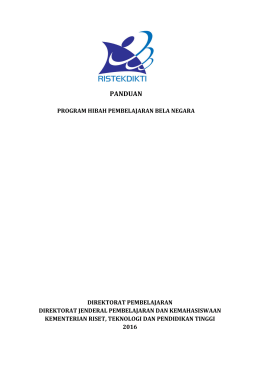 panduan - Direktorat Jenderal Pembelajaran dan Kemahasiswaan