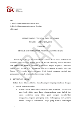 Yth. 1. Direksi Perusahaan Asuransi