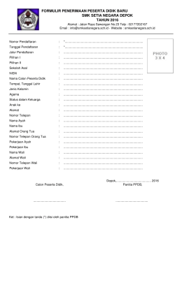 formulir - Tampilan smksetianegara.sch.id