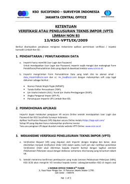 kso sucofindo &ndash; surveyor indonesia