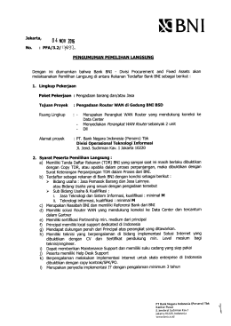Page 1 Jakarta, No. > NG 04 N0W 2015 : PFA/3.2/\}937