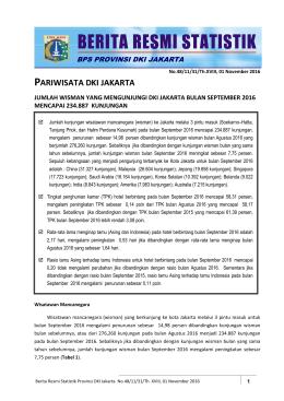 Unduh BRS Ini - BPS Provinsi DKI Jakarta