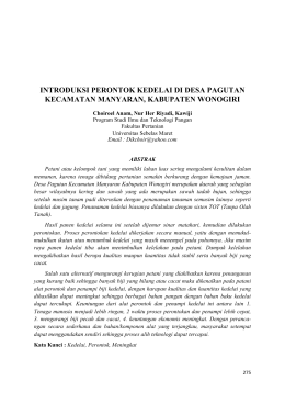 introduksi perontok kedelai di desa pagutan - psp