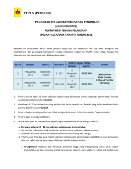 rekrutmen tenaga pelaksana tingkat slta/smk tahap ii