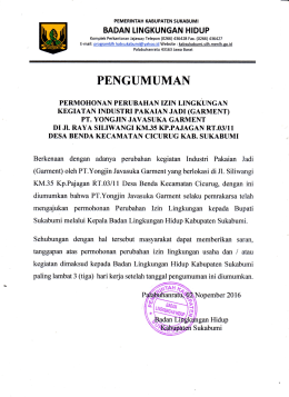 PENGUMUMAN