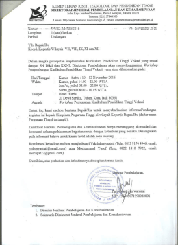 Surat Undangan - Kopertis Wilayah VIII