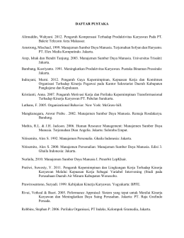 DAFTAR PUSTAKA Alimuddin, Wahyuni. 2012. Pengaruh