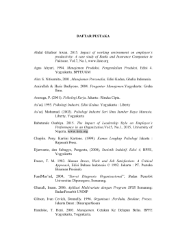 DAFTAR PUSTAKA Abdul Ghafoor Awan. 2015. Impact of working