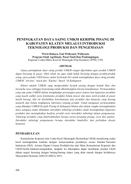 peningkatan daya saing umkm keripik pisang di - psp