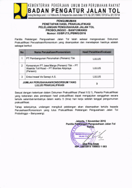 Page 1 KEMENTERIAN PEKERJAAN UMUM DAN PERUMAHAN