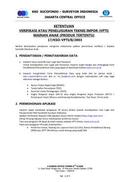 kso sucofindo &ndash; surveyor indonesia