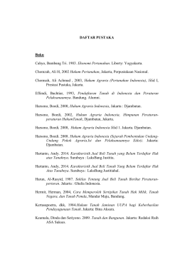 DAFTAR PUSTAKA Buku Cahyo, Bambang Tri. 1983. Ekonomi