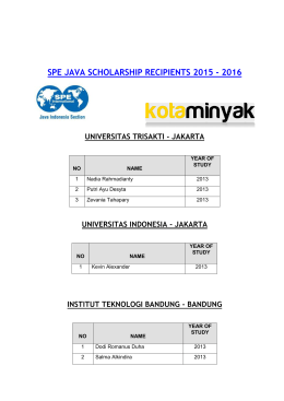 spe java scholarship recipients 2015