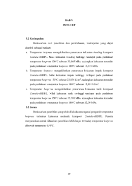 BAB V PENUTUP 5.2 Kesimpulan Berdasarkan dari penelitian dan