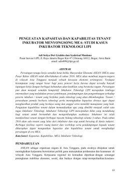 Penguatan Kapasitas Dan Kapabilitas Tenant - psp