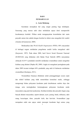 1 BAB I PENDAHULUAN A. Latar Belakang Kesehatan merupakan