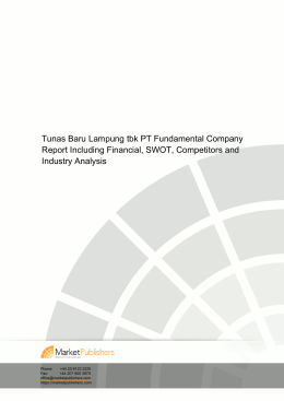 Tunas Baru Lampung tbk PT Fundamental Company Report