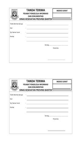 TANDA_TERIMA_PPID - Dinas Kesehatan | Provinsi