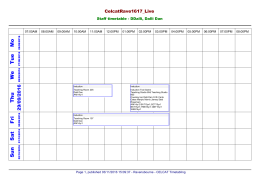 CELCAT Timetable